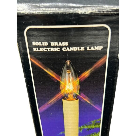 Vintage Brass Candle Plug in Switch Light Christmas New 10" - Picture 2 of 8